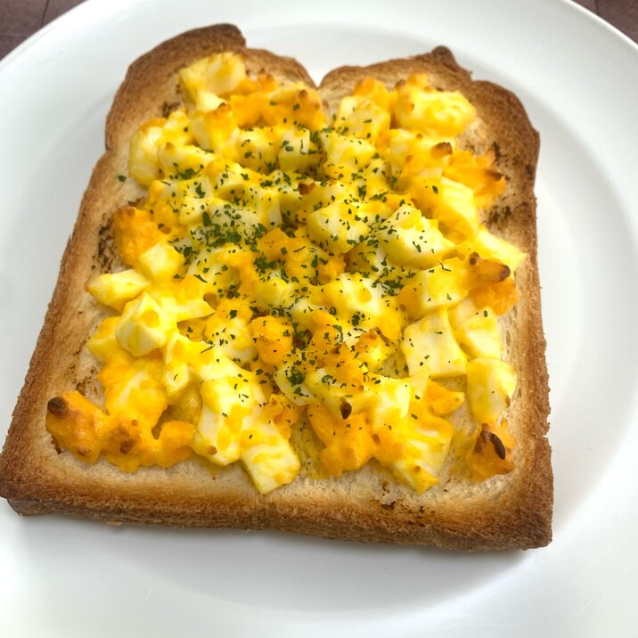 【朝食に】ピクルスたまごトースト